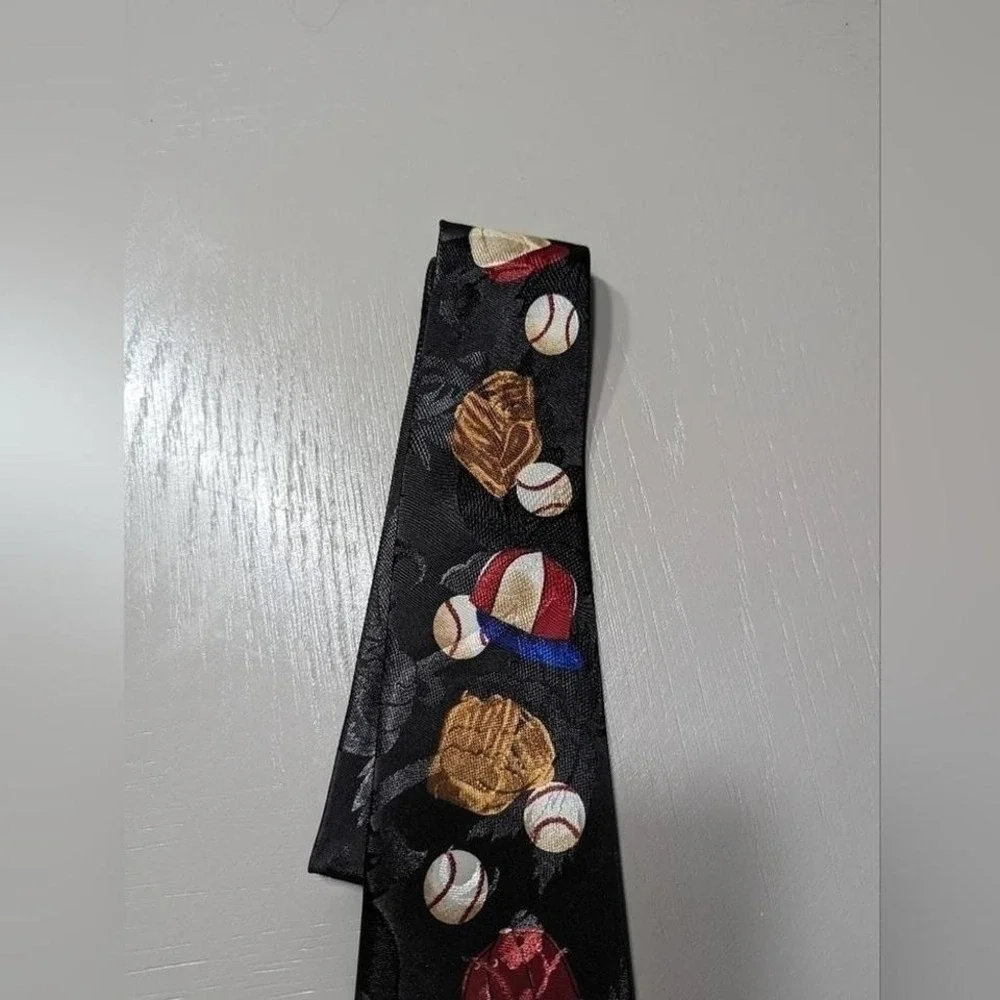 Unique A.‎ Rogers Baseball-Themed Tie – Gently Used Stand Out with Playful style